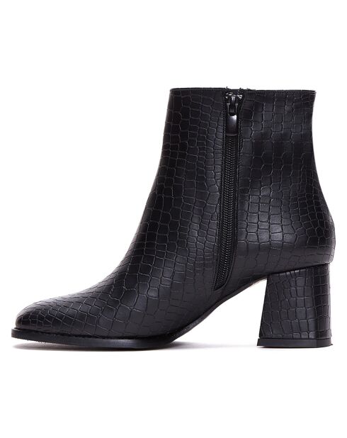 Bottines Marianne noires - Talon 6 cm