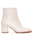 Bottines Mathilde beiges - Talon 6 cm