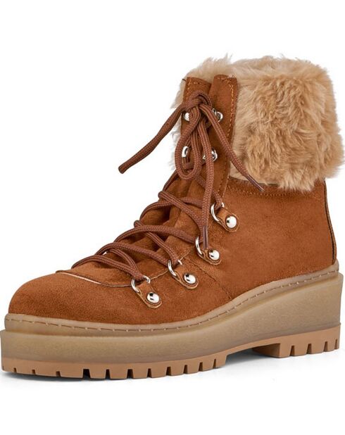 Bottines Maïa cuir foncé - Talon 6 cm