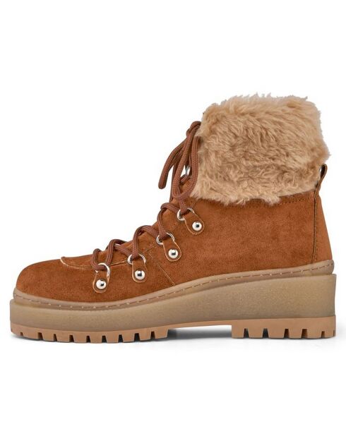 Bottines Maïa cuir foncé - Talon 6 cm