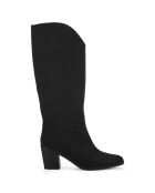 Bottes style texas Lila noires - Talon 7 cm