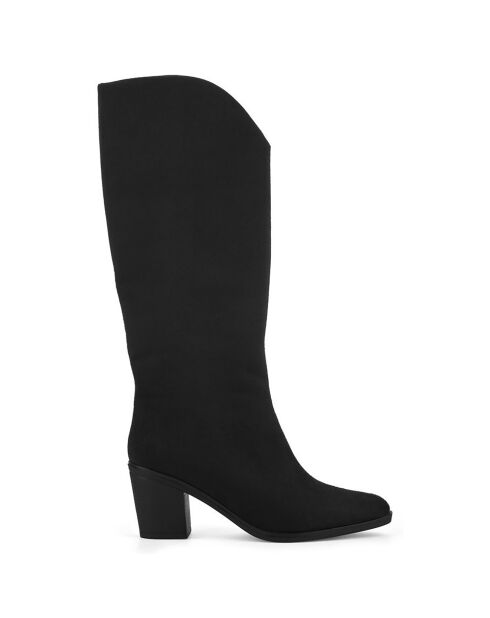 Bottes style texas Lila noires - Talon 7 cm