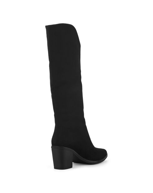 Bottes style texas Lila noires - Talon 7 cm