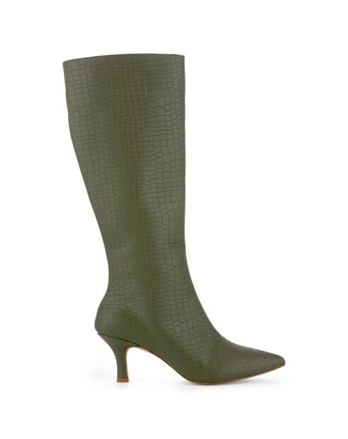 Bottes Livia kaki - Talon 7 cm
