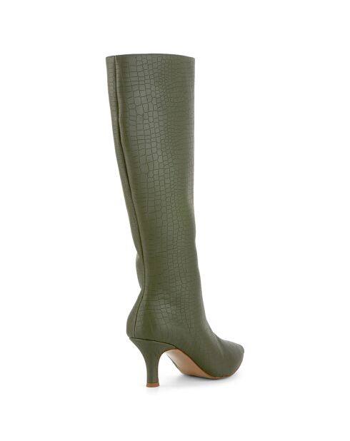 Bottes Livia kaki - Talon 7 cm