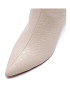 Bottes Lina ivoire - Talon 7 cm