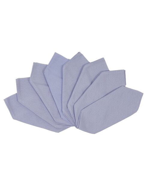 8 Serviettes de table Uniline lavande - 43x43 cm
