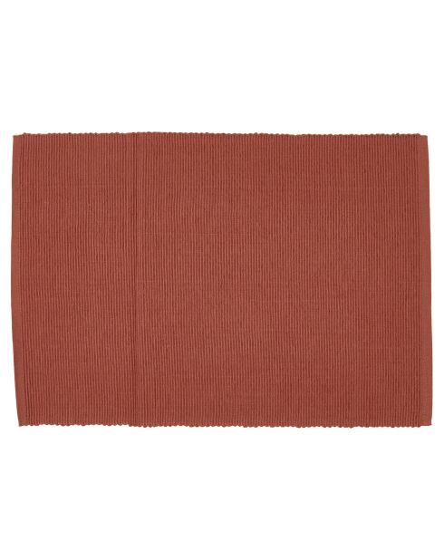 6 Sets de table Ribbed bois de cèdre - 35x50 cm