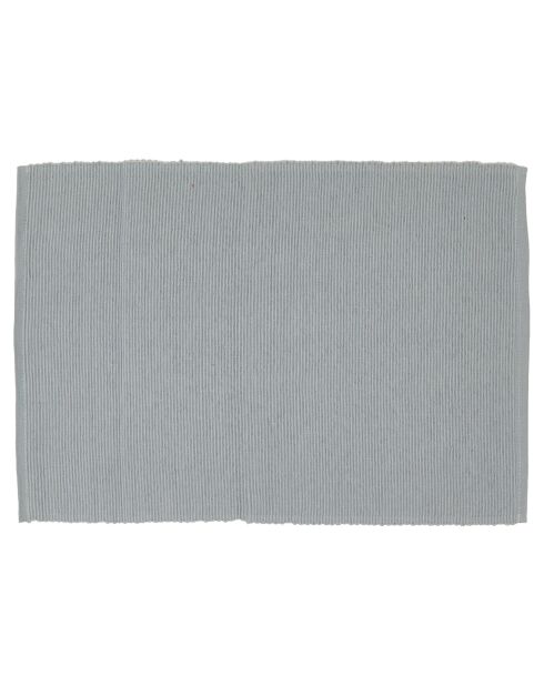 6 Sets de table Ribbed bleu perle - 35x50 cm