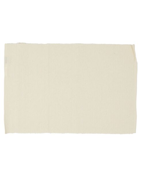 6 Sets de table Ribbed tofu - 35x50 cm