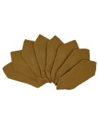 8 Serviettes de table Washed Cotton tabac séché - 45x45 cm