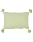 Coussin Déco Met 4 Tassels Uni seafoam - 60x40 cm