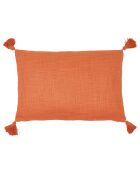 Coussin Déco Met 4 Tassels Uni brandied melon - 60x40 cm
