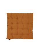 2 Coussins de chaise Vierkant Uni buckthorn marron - 40x40 cm