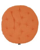 2 Coussins de chaise Rond Uni brandied melon - D.40 cm