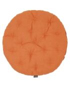2 Coussins de chaise Rond Uni brandied melon - D.40 cm
