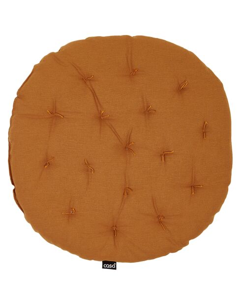 2 cuscini rotondi per sedia Uni Buckthorn marroni - D.40 cm