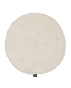 2 Coussins de chaise Rond Chambray lait d'amande - D.40 cm