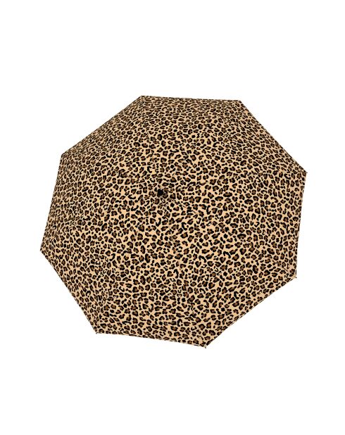 Mini parapluie pliant - Système d'ouverture automatique - Imprimé léopard multicolore