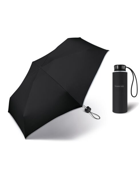 Mini paraguas plegable negro ultraligero y compacto