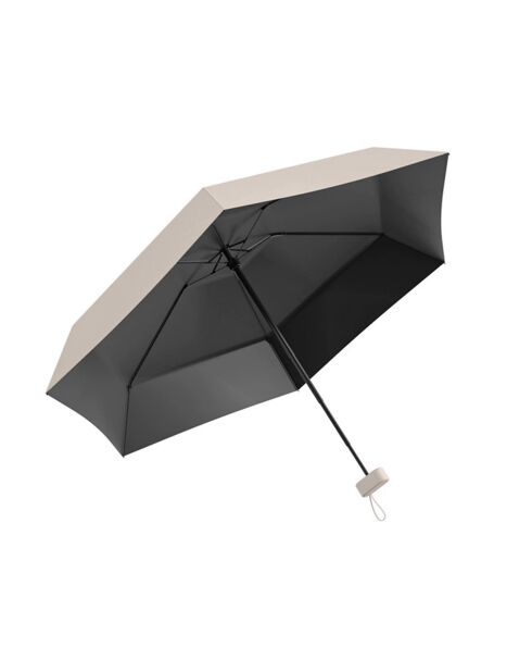 Mini parapluie pliant léger et compact blanc crème