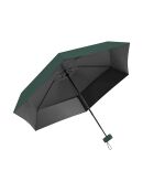Mini parapluie - Parapluie six volets - Léger et compact - Avec étui en cuir zippé vert forêt