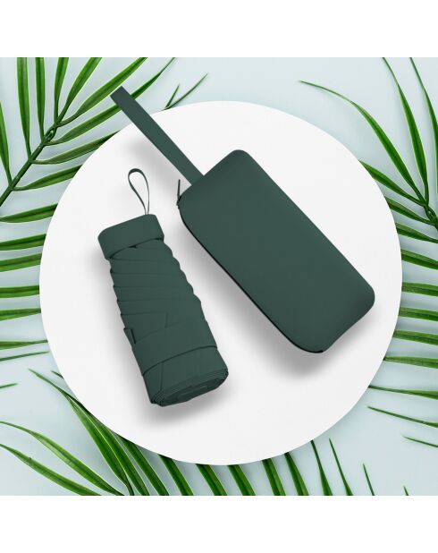 Mini parapluie Léger et compact vert forêt