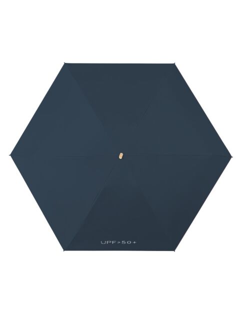 Mini parapluie pliant - Parapluie cinq volets - Protection UV bleu lapis