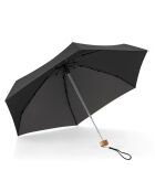 Mini parapluie pliant - Parapluie plat cinq plis - Ultra léger et compact - Protection UV noir