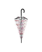Parapluie cloche transparent - Système d'ouverture automatique - Cerises multicolore
