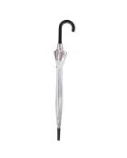 Parapluie transparent cloche - Système d'ouverture automatique - Bordure grise transparent