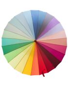 Parapluie long - 24 baleines - Pagode Arc-en-ciel multicolore