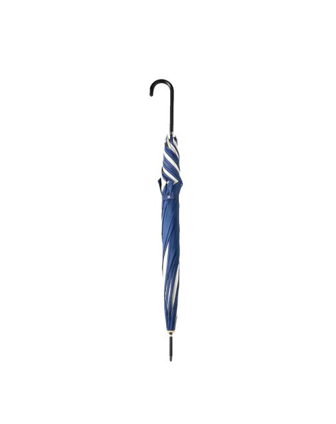 Parapluie long automatique - Toile tournesol bleu marine/crème