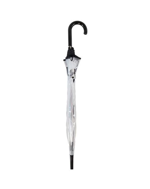 Parapluie transparent cloche - Petit chat transparent/noir