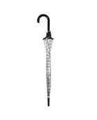 Parapluie transparent cloche - Système d'ouverture automatique - Pois transparent