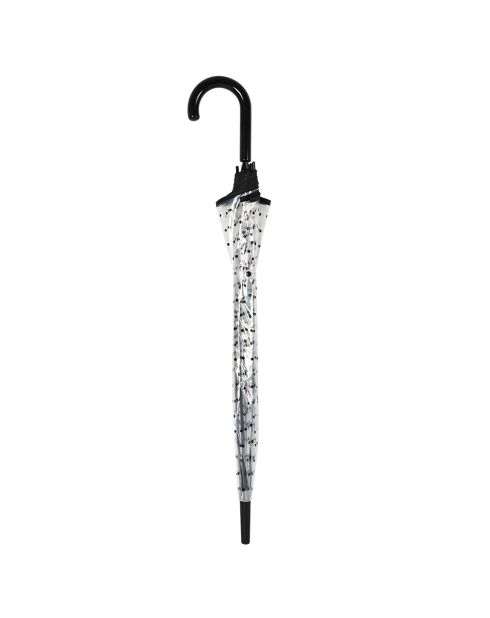 Parapluie transparent cloche - Système d'ouverture automatique - Pois transparent