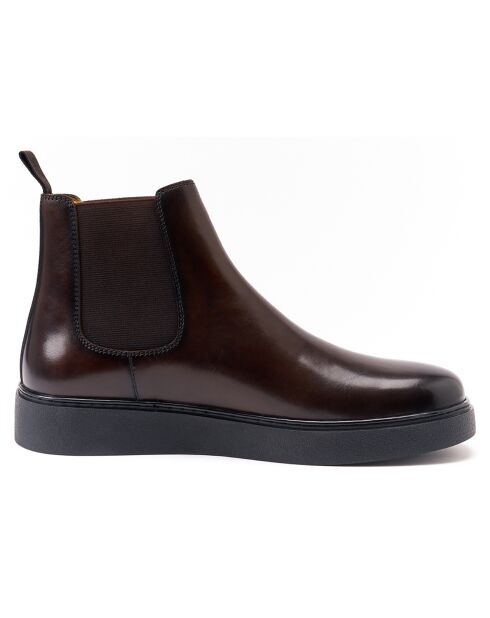 Bottines Chelsea marron foncé