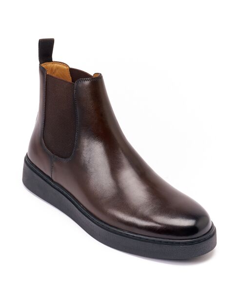 Bottines Chelsea marron foncé