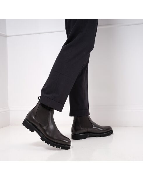 Bottines Chelsea marron foncé