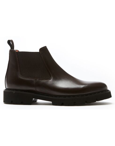 Bottines Chelsea marron foncé