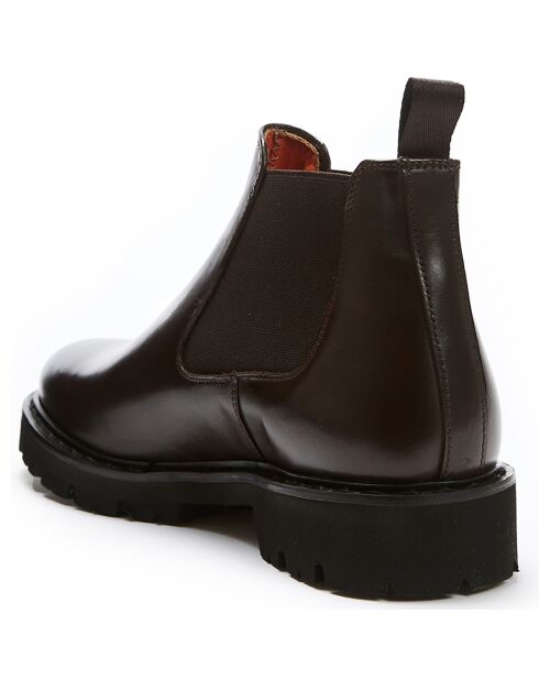 Bottines Chelsea marron foncé