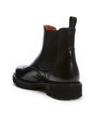Bottines Chelsea à bout fleuri noires
