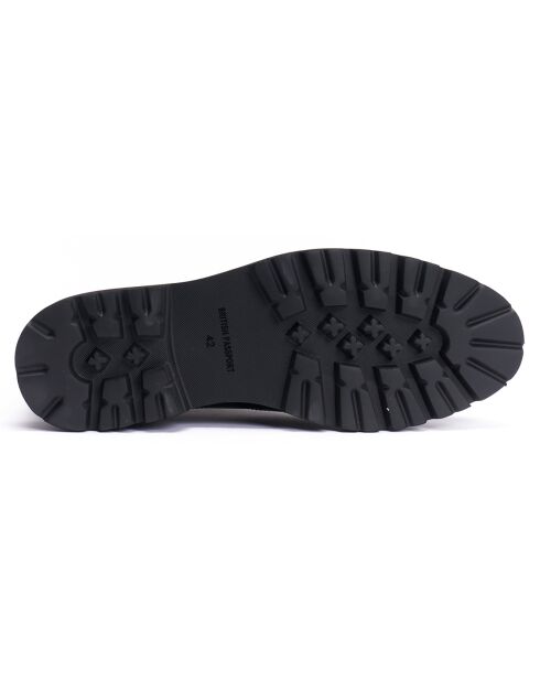 Bottines Chelsea à bout fleuri noires