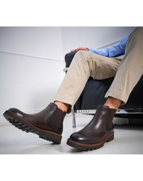 Bottines Chelsea marron foncé