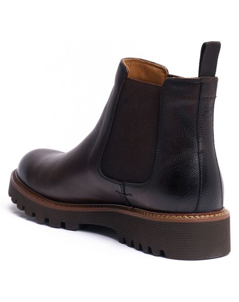 Bottines Chelsea marron foncé