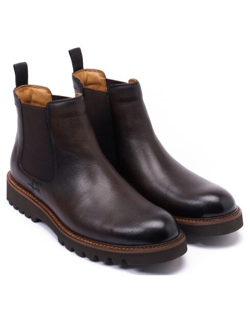Bottines Chelsea marron foncé
