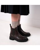 Bottines Chelsea marron foncé