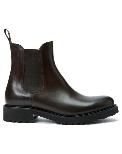 Bottines Chelsea marron foncé