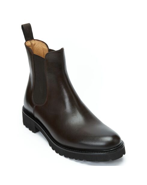 Bottines Chelsea marron foncé