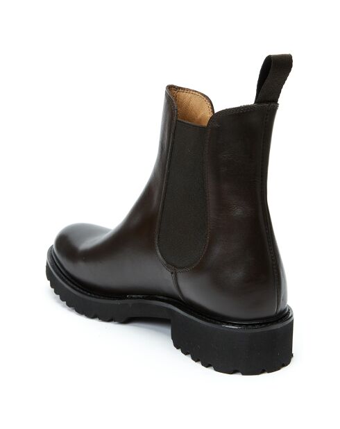 Bottines Chelsea marron foncé
